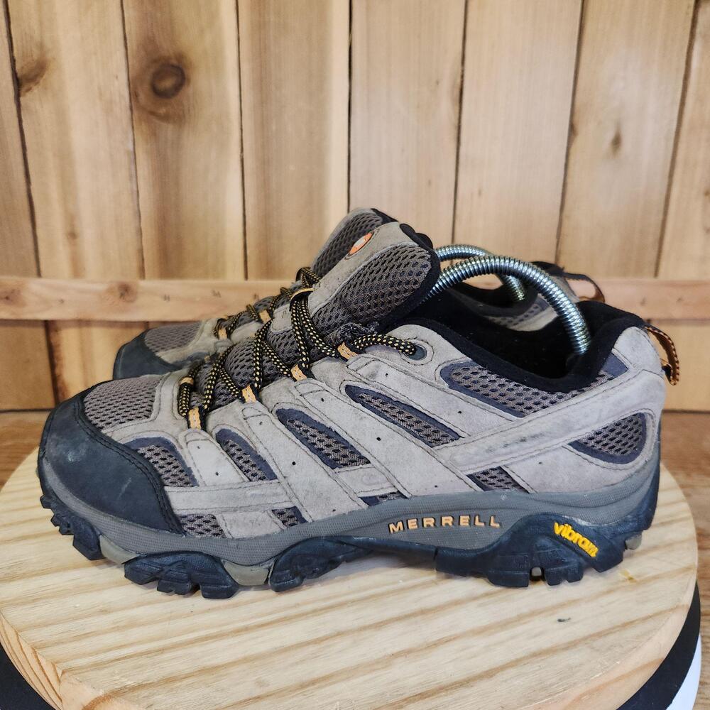 Merrell Moab 2 Ventilator Shoes Mens 9.5W Brown Suede Trail Hiking Sneakers